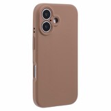 iPhone 16 Plus Hoesje Flexibel siliconen Backcover - Bruin