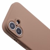 iPhone 16 Plus Hoesje Flexibel siliconen Backcover - Bruin