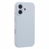 iPhone 16  Hoesje Flexibel siliconen Backcover - Baby Blauw