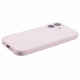 iPhone 16  Hoesje Flexibel siliconen Backcover - Lichtroze