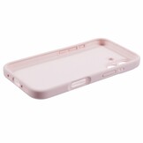 iPhone 16  Hoesje Flexibel siliconen Backcover - Lichtroze