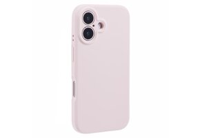 Lunso iPhone 16  hoesje - Flexibel siliconen Backcover - Lichtroze