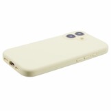 iPhone 16 Hoesje Flexibel siliconen Backcover - Geel