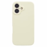 iPhone 16 Hoesje Flexibel siliconen Backcover - Geel