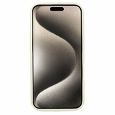 iPhone 16 Hoesje Flexibel siliconen Backcover - Geel