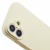 iPhone 16 Hoesje Flexibel siliconen Backcover - Geel