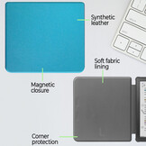 Kobo Libra Colour hoes (7 inch) Sleepcover - Lichtblauw