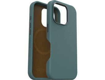 Otterbox Symmetry iPhone 16 Pro  Cactus leren hoesje - Magsafe Backcover - Juniper Sprig