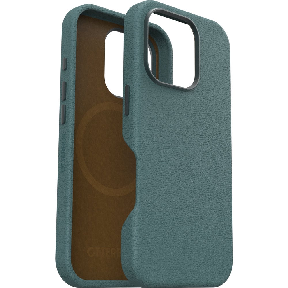 Otterbox Symmetry iPhone 16 Pro Cactus leren hoesje - Magsafe Backcover - Juniper Sprig