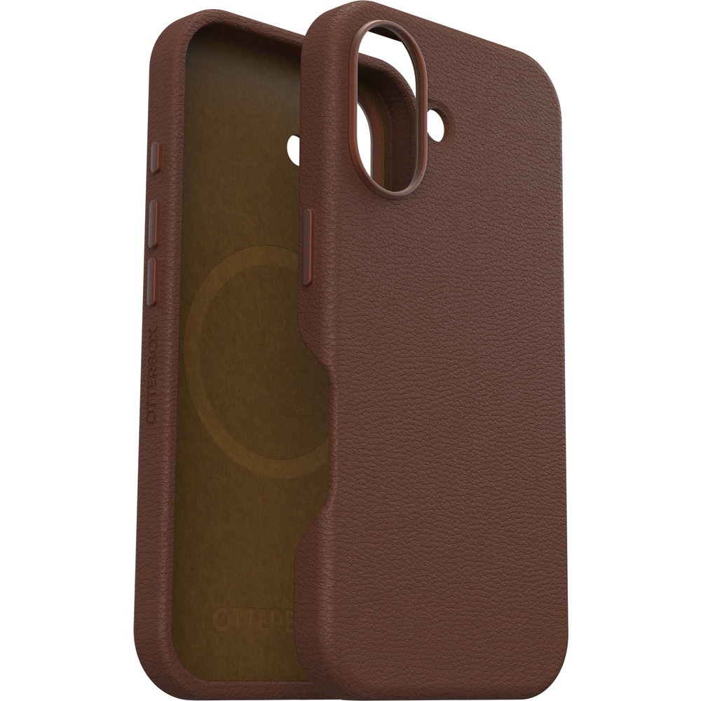 iPhone 16 Cactus leren hoesje Otterbox Symmetry Magsafe Backcover - Rich Adobe