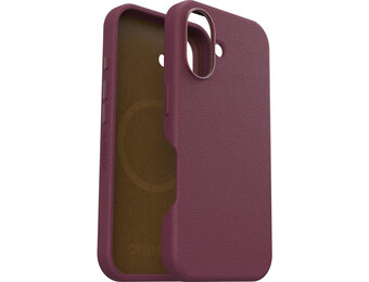 Otterbox Symmetry iPhone 16 Cactus leren hoesje - Magsafe Backcover - Maroon Bells