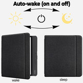 Kobo Forma hoes (8 inch) Vegan Saffiano leren sleepcover - Zwart