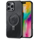iPhone 16 Pro Max hoesje met stand Dux Ducis  Aimo Magsafe Backcover - Zwart