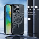 iPhone 16 Pro Max hoesje met stand Dux Ducis  Aimo Magsafe Backcover - Zwart