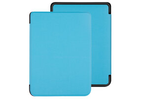 Lunso Kobo Clara HD hoes (6 inch) - sleepcover - Lichtblauw