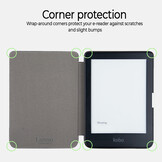 Kobo Clara HD hoes (6 inch) Sleepcover - Lichtblauw