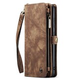 Samsung Galaxy S22 Plus Vintage 2 in 1 portemonnee hoes - Bruin