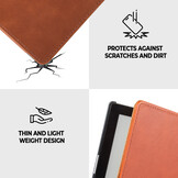 Kobo Aura Edition 1 hoes (6 inch) Leren sleepcover - Cognac