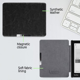 Kobo Aura Edition 1 hoes (6 inch) Sleepcover - Zwart