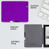 Kobo Aura Edition 1 hoes (6 inch) Sleepcover - Paars