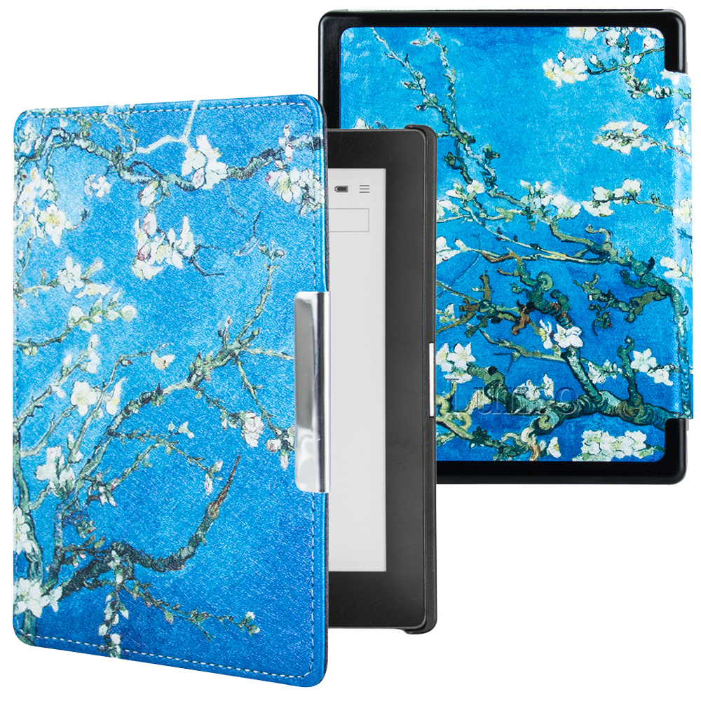 Kobo Aura Edition 1 hoes (6 inch) Sleepcover - Van Gogh Amandelbloesem