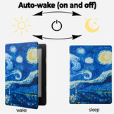 Kobo Aura Edition 2 hoes (6 inch) Sleepcover - Van Gogh Sterrennacht