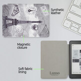 Kobo Aura Edition 2 hoes (6 inch) Sleepcover - Eiffeltoren