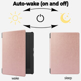 Kobo Aura Edition 2 hoes (6 inch) Sleepcover - Rose Goud