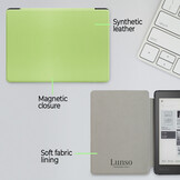 Kobo Aura Edition 2 hoes (6 inch) Sleepcover - Groen