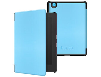 Lunso Kobo Aura Edition 2 hoes (6 inch) - sleepcover - Lichtblauw
