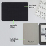 Kobo Aura Edition 2 hoes (6 inch) Sleepcover - Zwart