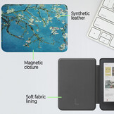 Kobo Clara BW / Clara Colour hoes (6 inch) Sleepcover - Van Gogh Amandelbloesem