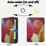 Kobo Clara BW / Clara Colour hoes (6 inch) Vegan Saffiano leren sleepcover - Tulpen