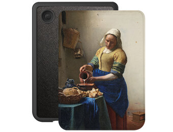 Lunso Kobo Clara BW / Clara Colour hoes (6 inch) - Vegan Saffiano Leren sleepcover - Vermeer Melkmeisje