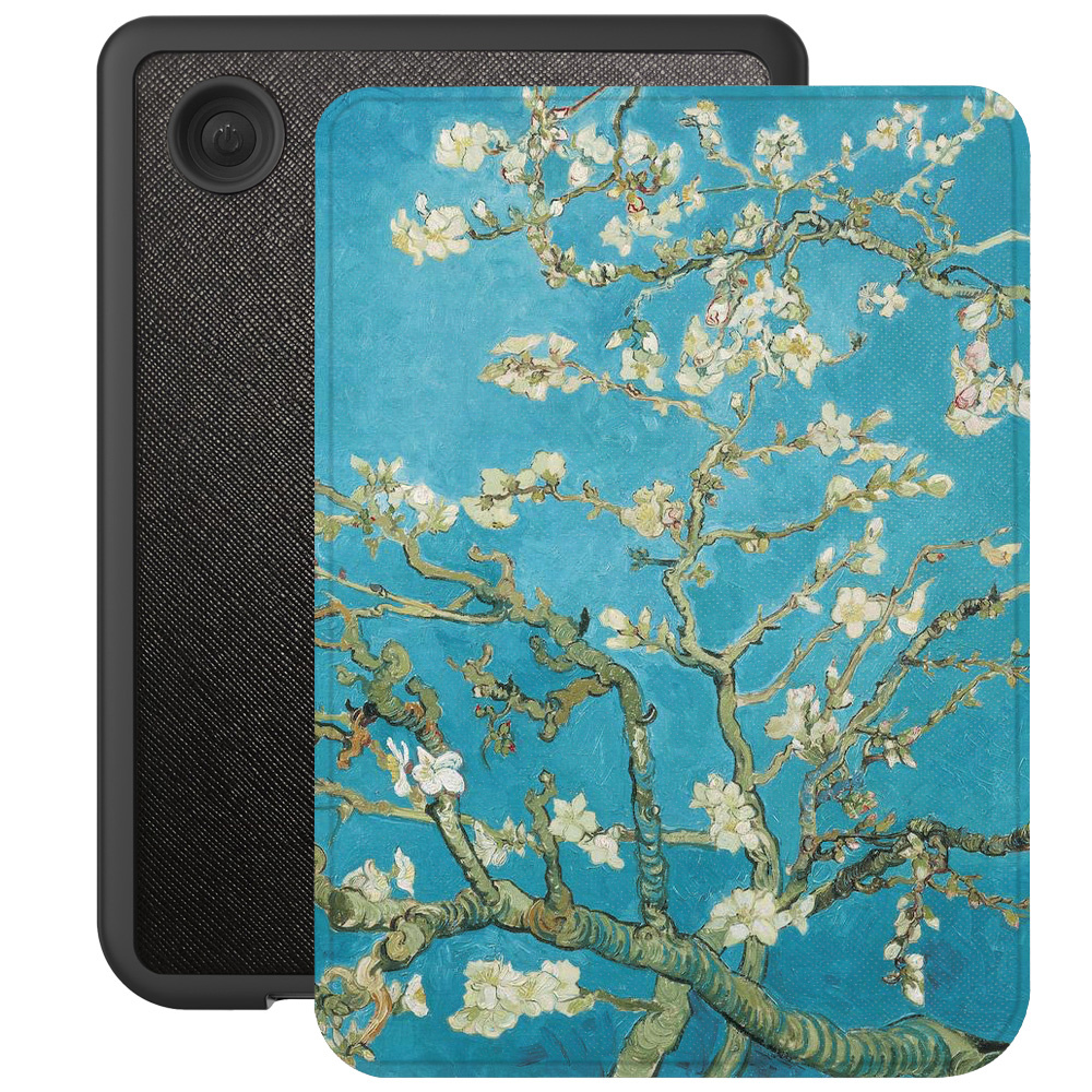 Kobo Clara BW / Clara Colour hoes (6 inch) Vegan Saffiano leren sleepcover - Van Gogh Amandelbloesem