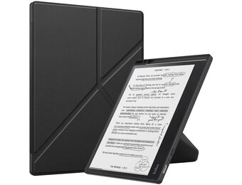 Lunso Kobo Elipsa 2E hoes (10 inch) - Origami sleepcover - Zwart