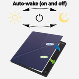 Kobo Elipsa 2E hoes (10 inch) Origami sleepcover - Donkerblauw