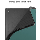 Kobo Elipsa 2E hoes (10 inch) Origami sleepcover - Donkergroen