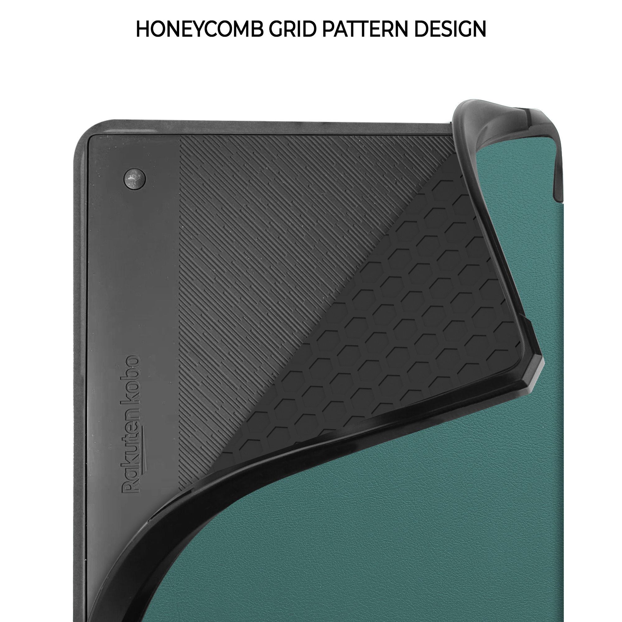 Kobo Elipsa 2E hoes (10 inch) Origami sleepcover - Donkergroen