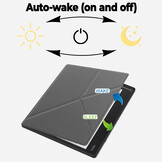 Kobo Elipsa 2E hoes (10 inch) Origami sleepcover - Grijs