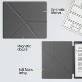 Kobo Elipsa 2E hoes (10 inch) Origami sleepcover - Grijs