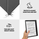 Kobo Elipsa 2E hoes (10 inch) Origami sleepcover - Grijs