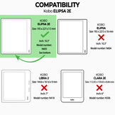 Kobo Elipsa 2E hoes (10 inch) Origami sleepcover - Rood