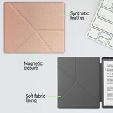 Kobo Elipsa 2E hoes (10 inch) Origami sleepcover - Rose Goud