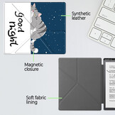 Kobo Elipsa 2E hoes (10 inch) Origami sleepcover - Lazy Cat