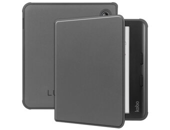 Lunso Kobo Libra Colour hoes (7 inch) - sleepcover - Grijs