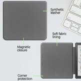 Kobo Libra Colour hoes (7 inch) Sleepcover - Grijs