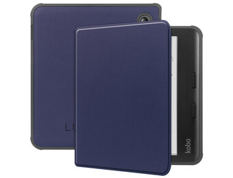 Lunso Kobo Libra Colour hoes (7 inch) - sleepcover - Donkerblauw