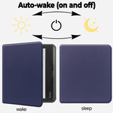 Kobo Libra Colour hoes (7 inch) Sleepcover - Donkerblauw