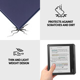 Kobo Libra Colour hoes (7 inch) Sleepcover - Donkerblauw